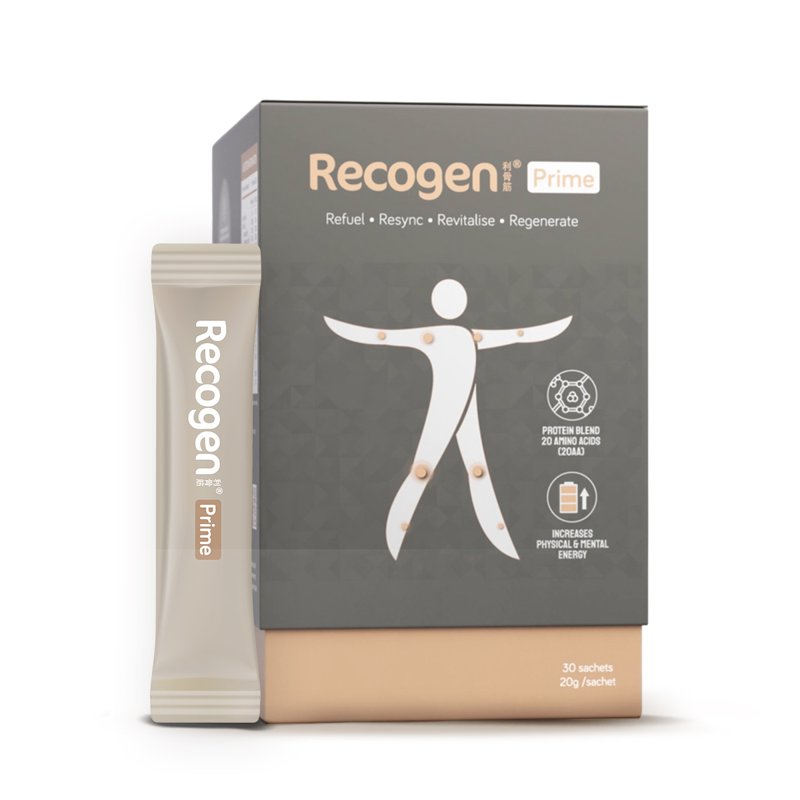 Recogen Prime Collagen & Whey Protein Isolate Powder 30 S