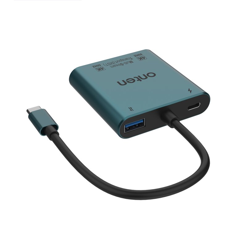 4 in 1 Type-C to HDMI*2 + PD + USB 2.0 Adapter (OTN-9175K) 1 S