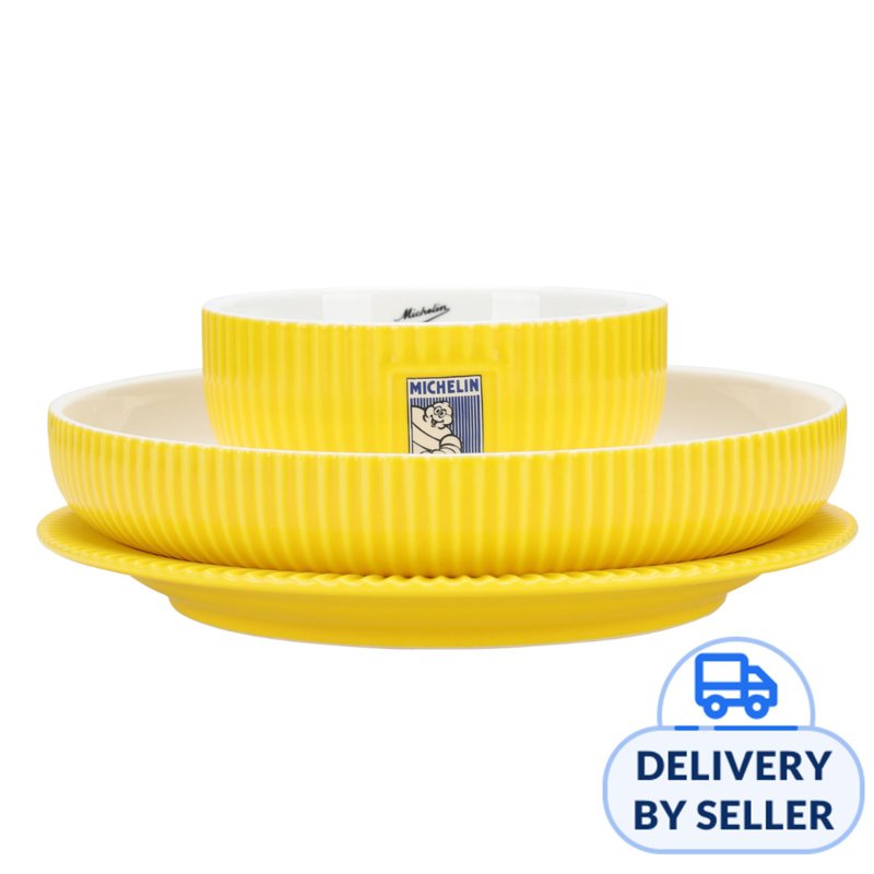 Michelin Classic Columnar Set - Bowl, Plate, Deep Plate 1 S