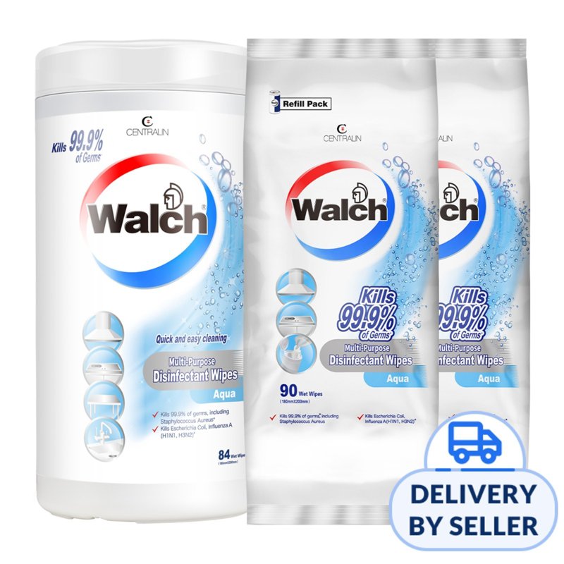 Walch Multi-purpose Wipes Bundle - Aqua 3 x 3 S