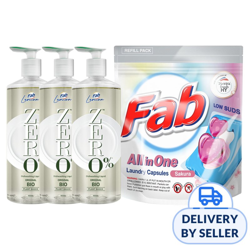 Fab Dishwashing Liquid Bundle - Original 4 x 4 S