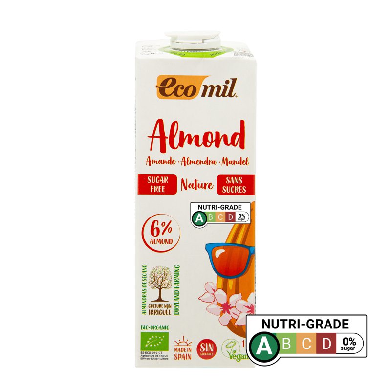 Ecomil Organic Almond Milk - Sugar Free