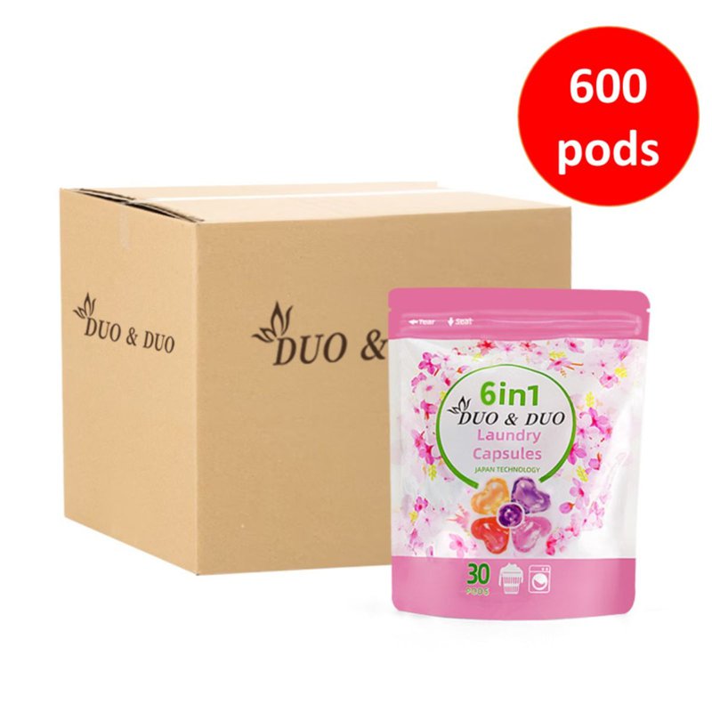 DUODUO 6 in 1 Laundry Capsules - First Love 20 x 30 S