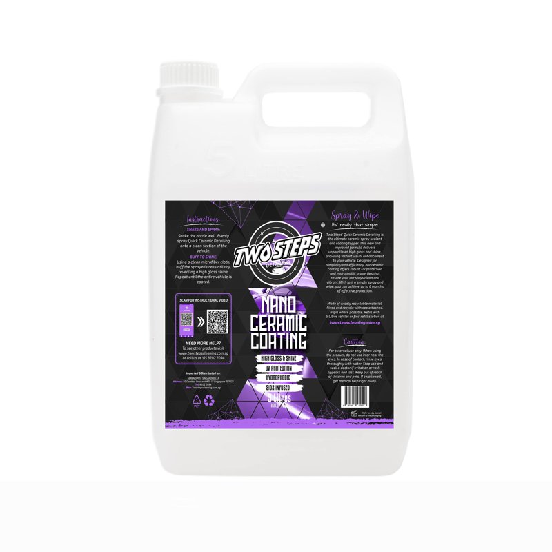 Two Steps Cleaning Two Steps Detailing Nano Ceramic Coating Eco Refill