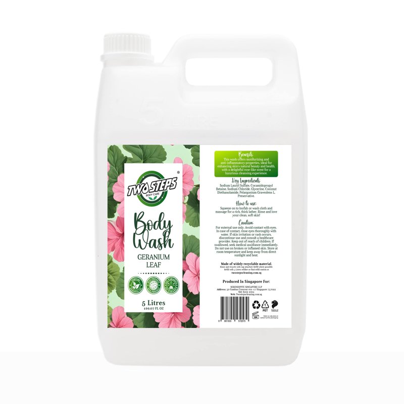 Two Steps Cleaning Two Steps Body Care Body Wash Eco Refill - Geranium Leaf