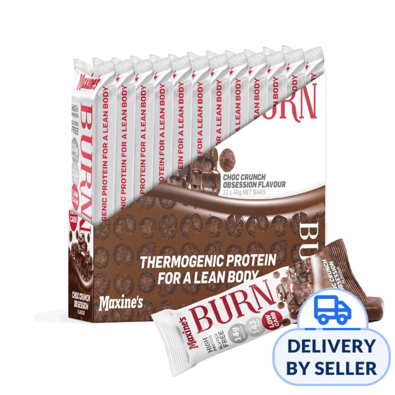 Maxines Maxine's Burn Protein Bars - Choc Crunch Obsession