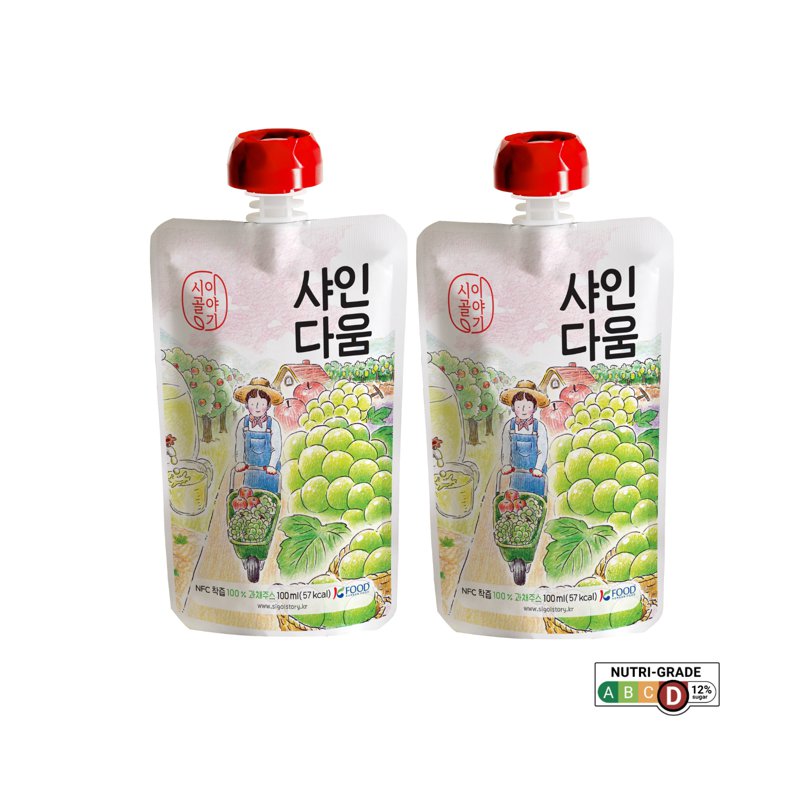 Sigolstory Nfc Korean Apple & Shine Muscat Grape Juice
