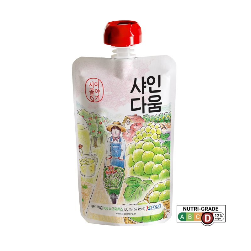 Sigolstory Nfc Korean Apple & Shine Muscat Grape Juice