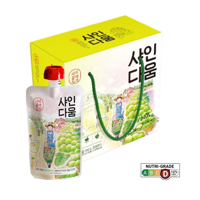 Sigolstory Nfc Korean Apple & Shine Muscat Grape Juice