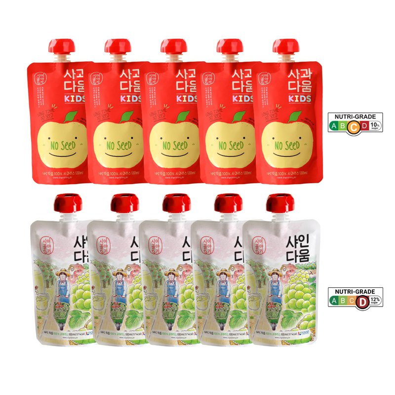 NFC Juice Bundle - Apple Juice + Apple & Muscat Grape Juice 10 S