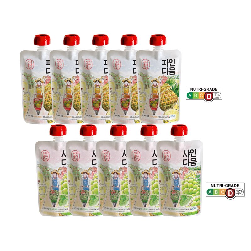Sigolstory Nfc Juice Bundle(Apple&Grape Juice + Apple&Pineapple Juice)