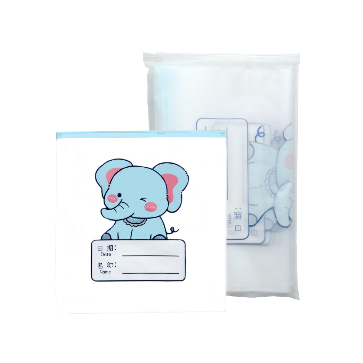 Dinky Family Storage Resealable Bag - Elephant (L) 15 S