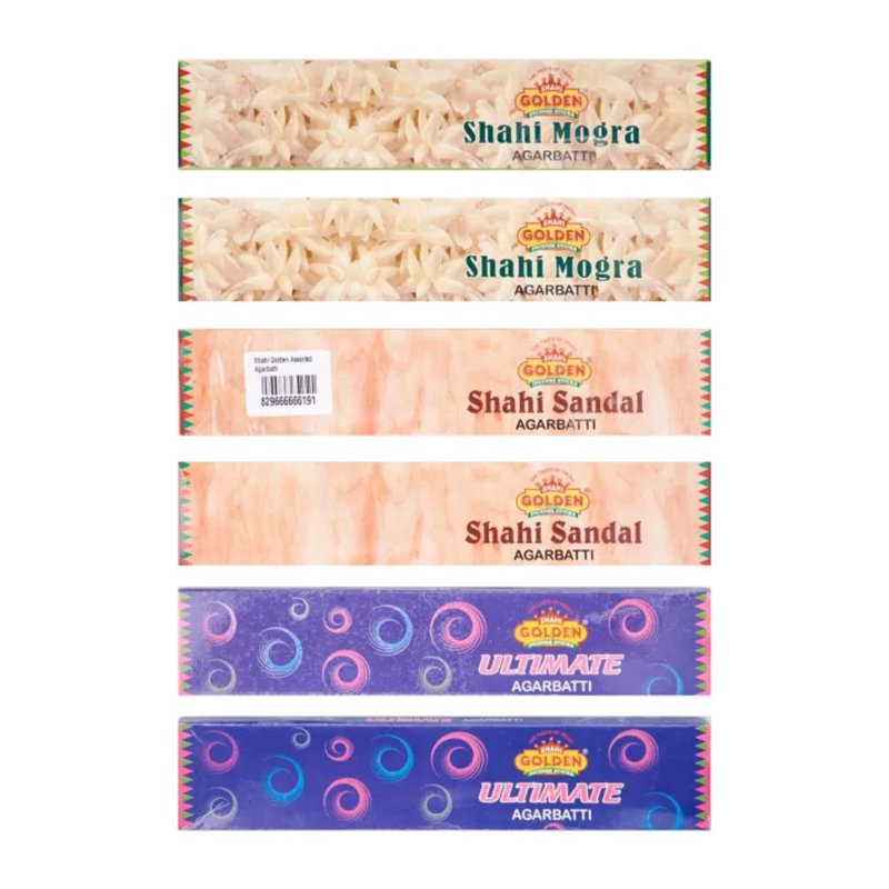 Shahi Golden Assorted Agarbatti (Incense Sticks) 6 S