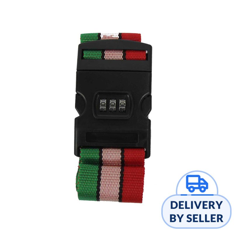 Sécurisé Luggage Strap with Number Combination Lock - Pink 1 S