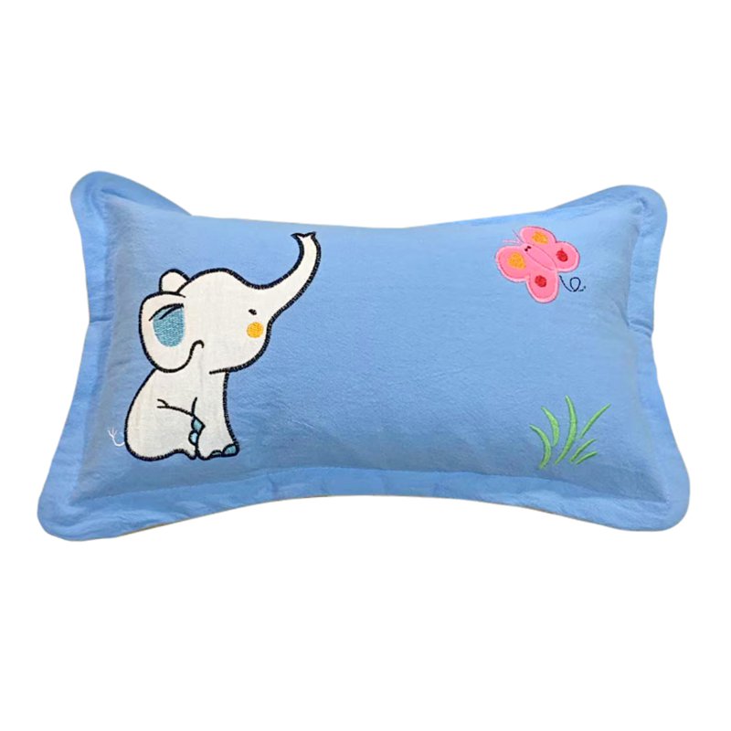 Sweet Home Cartoon Buckwheat Pillow - S Elephant Blue 1 S