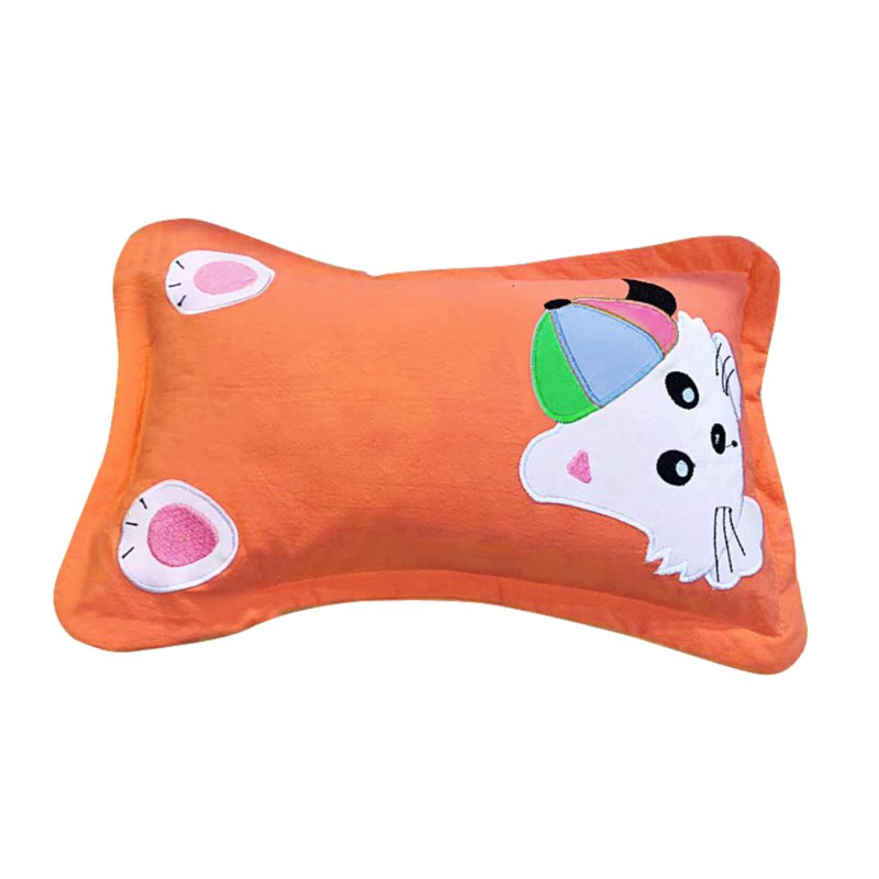 Sweet Home Cartoon Buckwheat Pillow - S Cat in Hat Orange 1 S