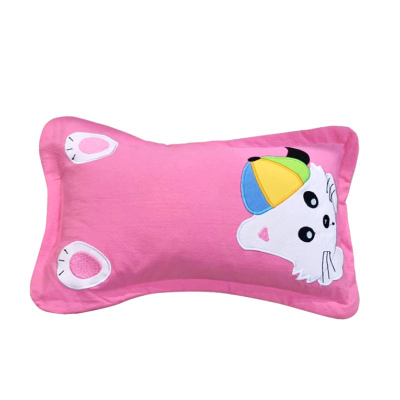 Sweet Home Cartoon Buckwheat Pillow - S Cat in Hat Pink 1 S