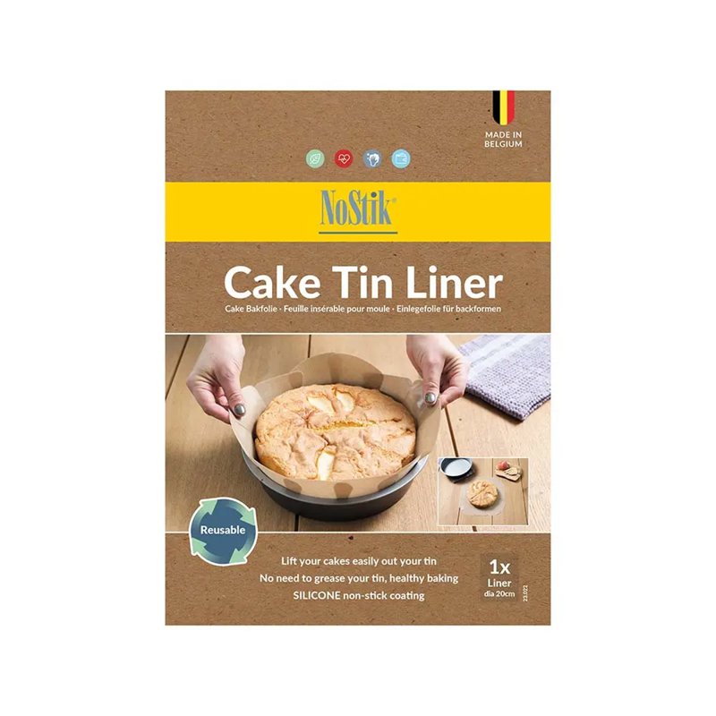NoStik Silicon Cake Tin Liner - Round 20cm
