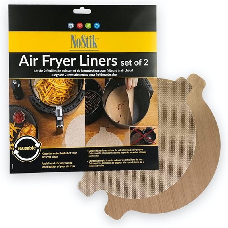 NoStik Silicon Air Fryer Liner - Round 2 S
