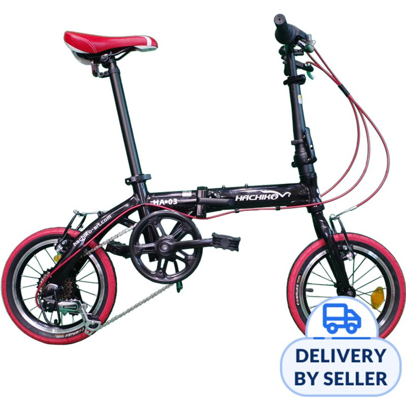 Hachiko HA-03 Aluminum 14 Inch Bicycle - Black