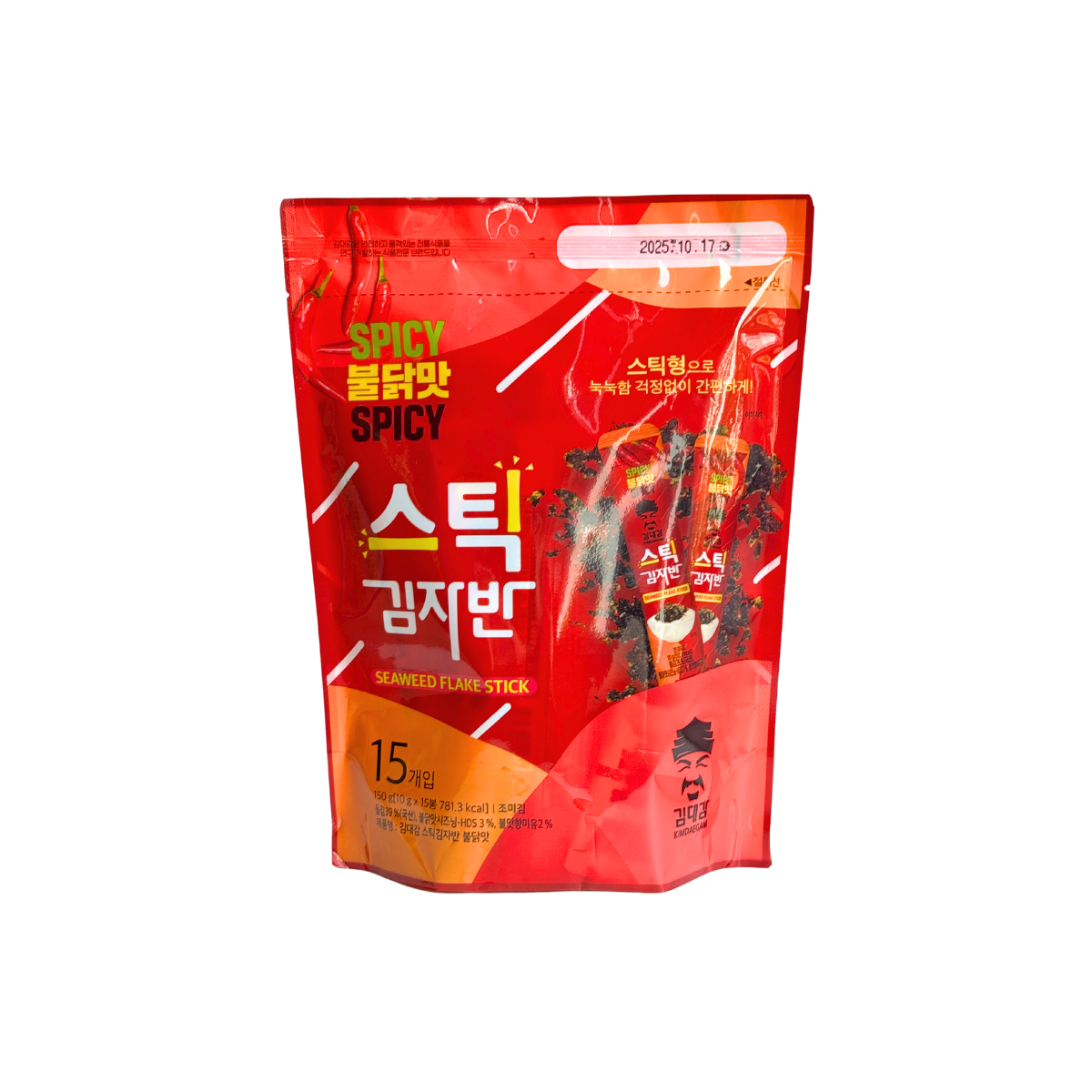 THE DINKY SHOP KimDaeGam Seaweed Stick Flakes For Adults - Spicy Chicken