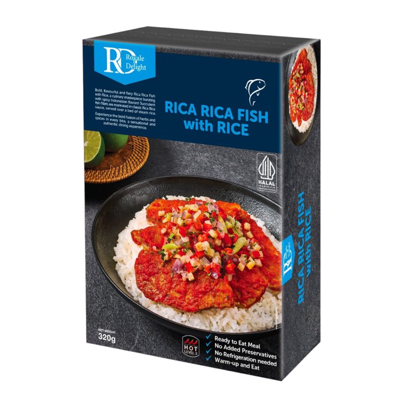 Royal Delight Rica Rica Fish with Rice