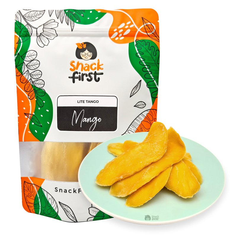 SnackFirst Less Sugar Dried Mango Fruit - Tango Lite Mango