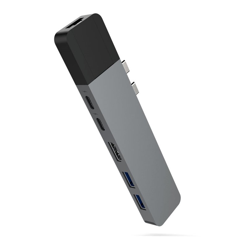 Hyperdrive GN28N Net 6-In-2 USB-C Hub Grey 1 S