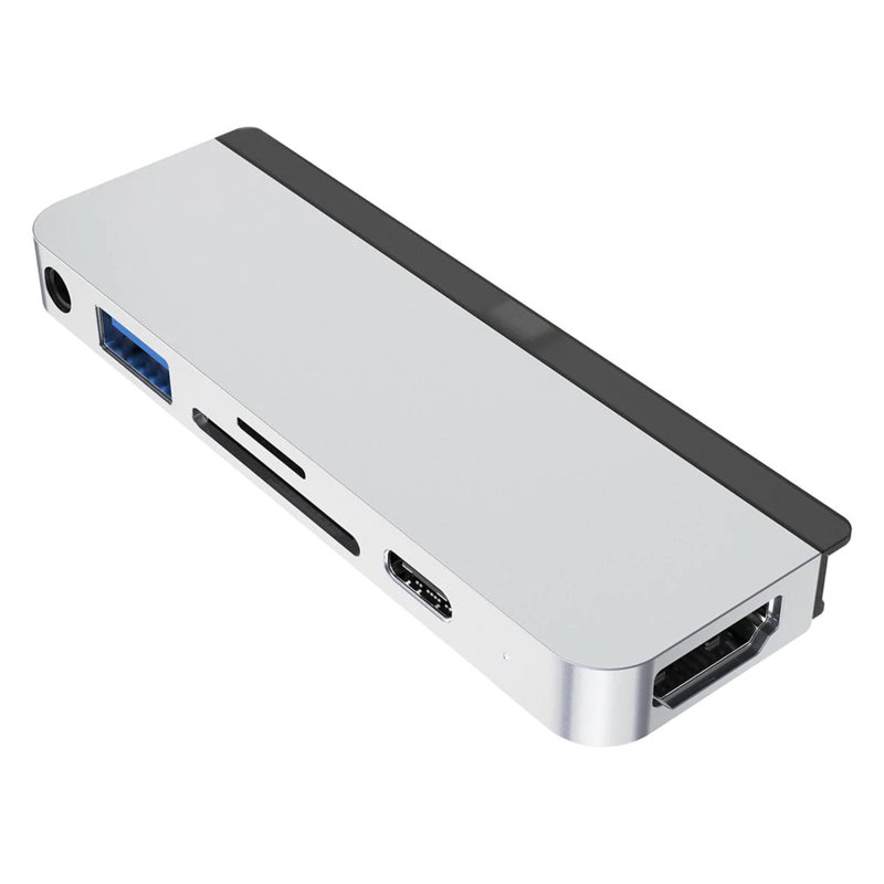Hyperdrive HD319B 6-In-1 USB-C Hub Silver 1 S