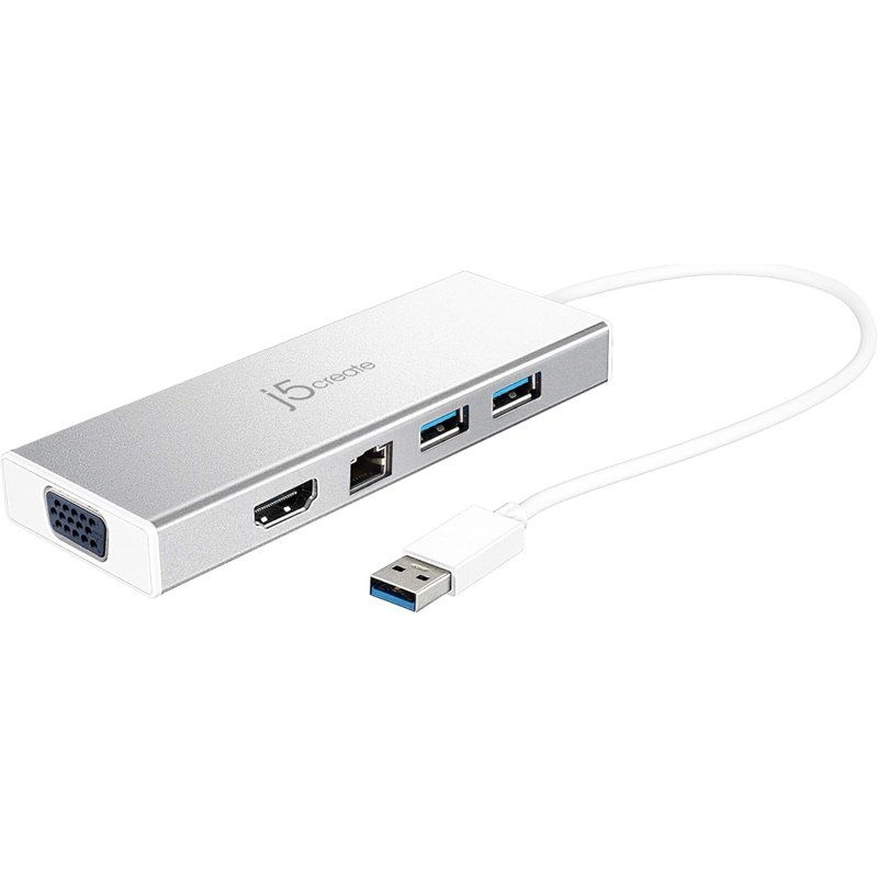 J5Create Jud380 HDMI/VGA/Gigabit Ethernet/USB Mini Dock 1 S