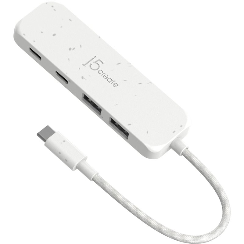 J5Create USB-C 4-Ports Type-C & Type-A Hub - White (JCH342EW) 1 S