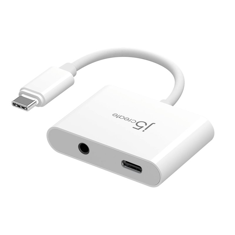 J5Create USB-C To 3.5Mm Audio with Power Del Adapter JCA122 1 S