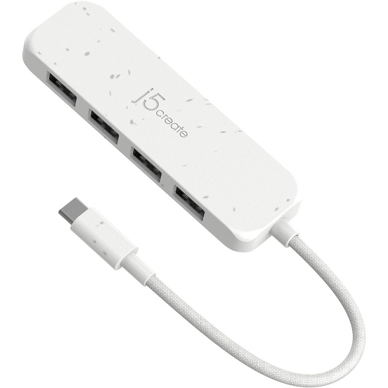 J5Create USB-C 4-Ports Type-A Gen 2 Hub - White (JCH341EW) 1 S