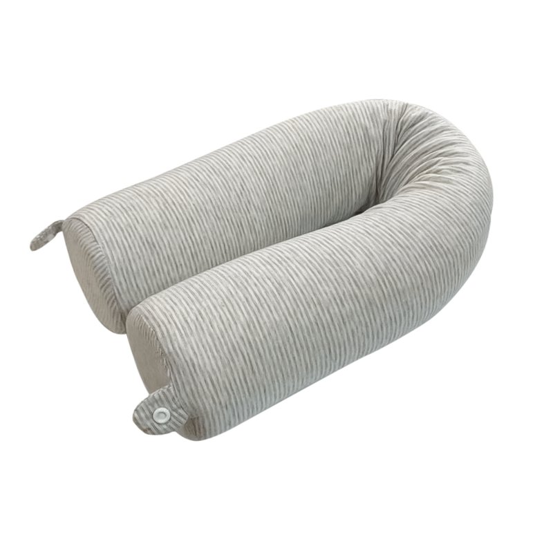 Sweet Home Bendable Travel Pillow - Narrow Strips Light Gray 1 S
