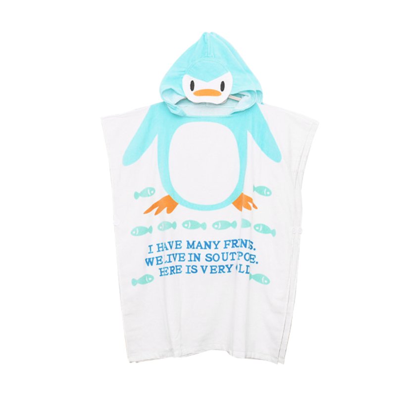 Sweet Home Cotton Kids Bath Towel Bathrobe - S Penguin