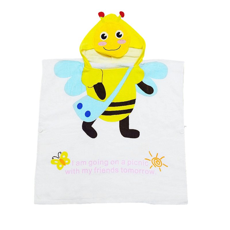 Sweet Home Cotton Kids Bath Towel Bathrobe - S Bee