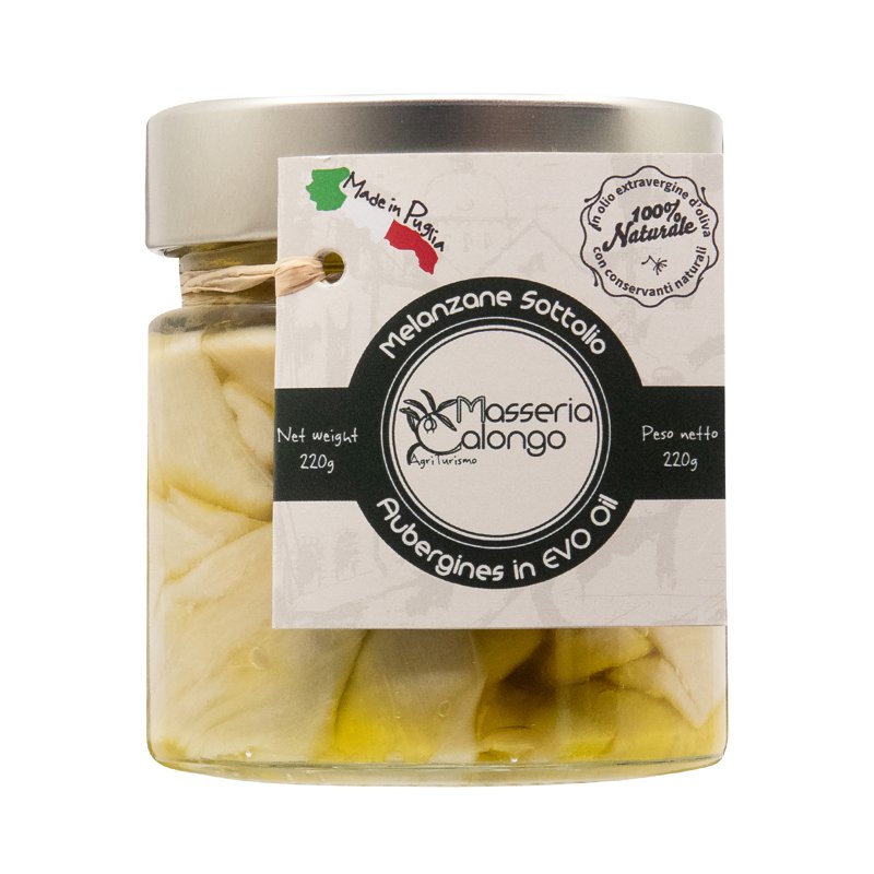 Masseria Calongo Sliced Aubergines In Extra Virgin Olive Oil