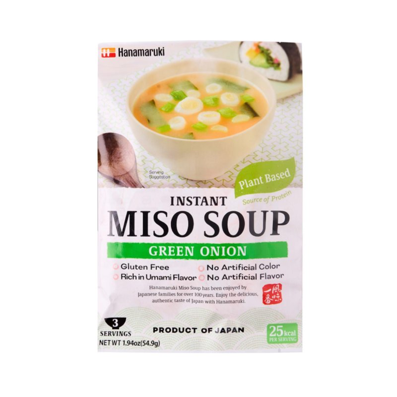 Hanamaruki Japan Instant Miso Soup Green Onion - 3 Servings