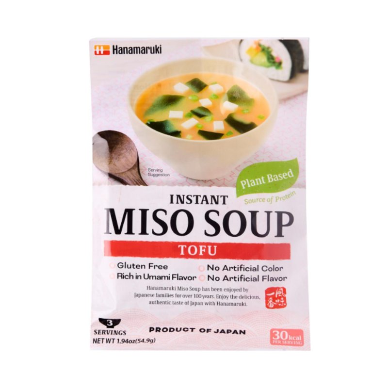 Hanamaruki Japan Instant Miso Soup Tofu - 3 Servings