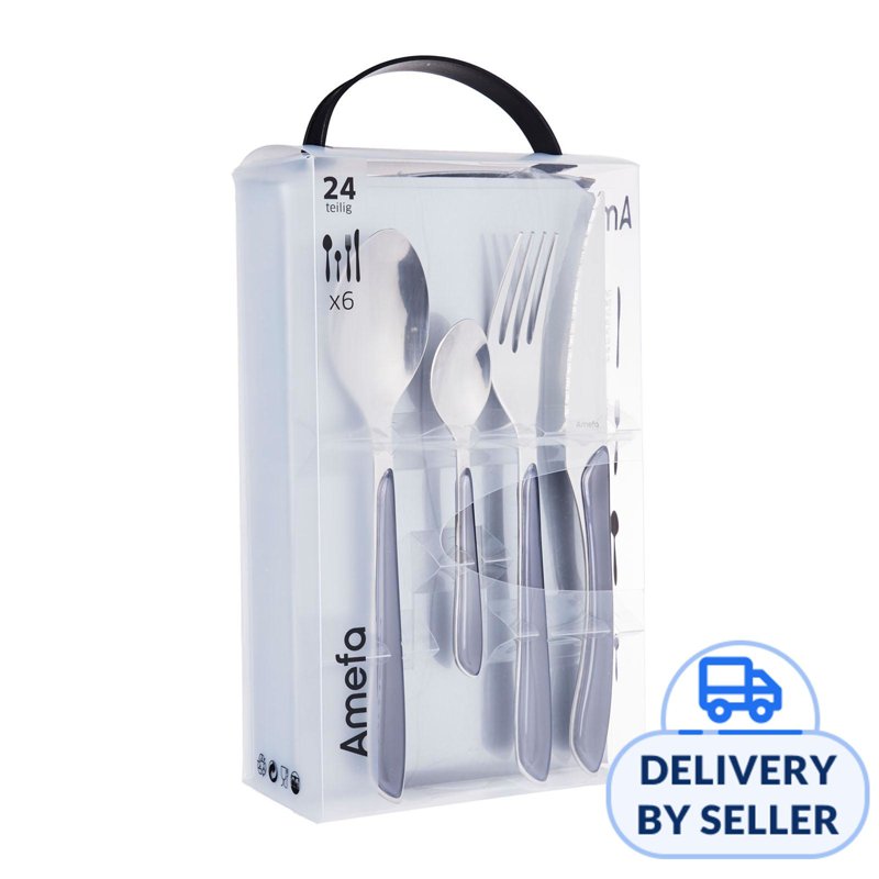 Amefa Cutlery Set 24's Eclat - Metallic Slate Grey 24 S