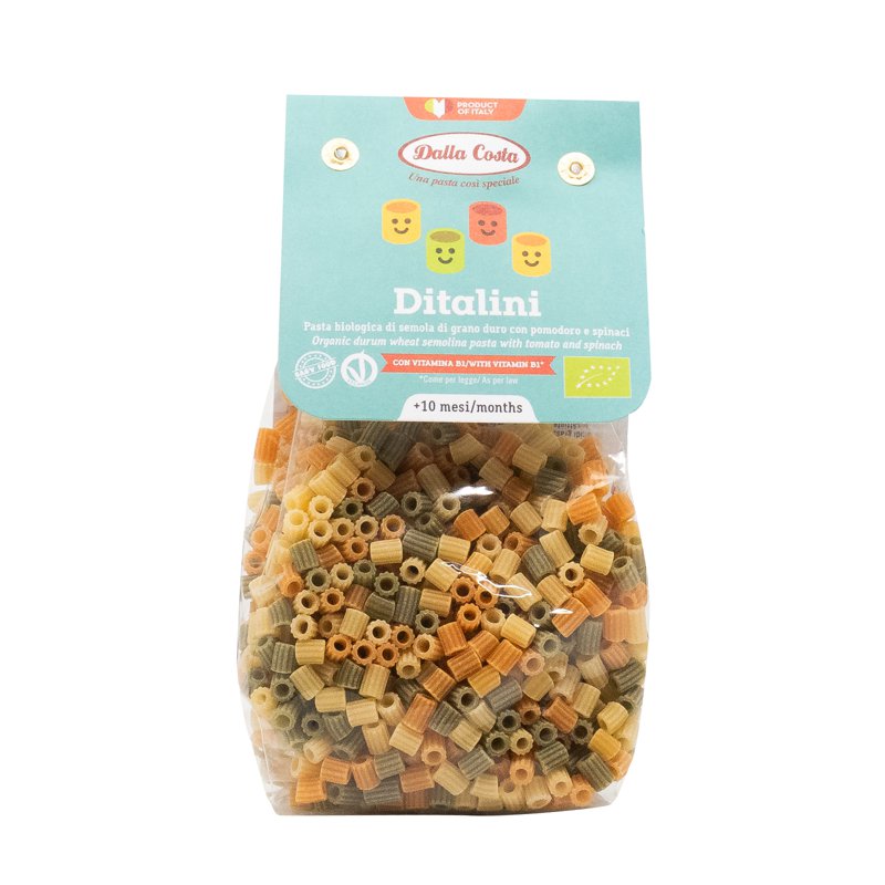 Dalla Costa Organic Tricolor Ditalini Pasta