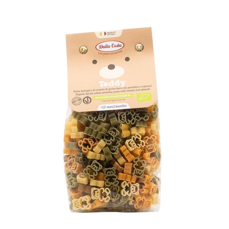 Dalla Costa Organic Tricolor Teddy Pasta