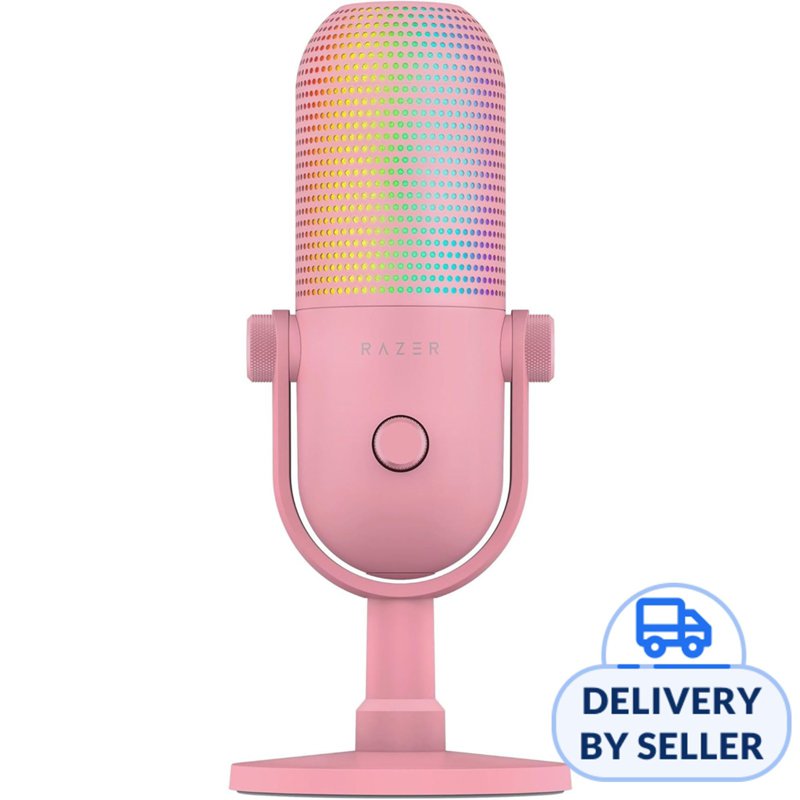 Razer Seiren V3 Chroma - RGB USB Mic, Quartz Edition 1 S