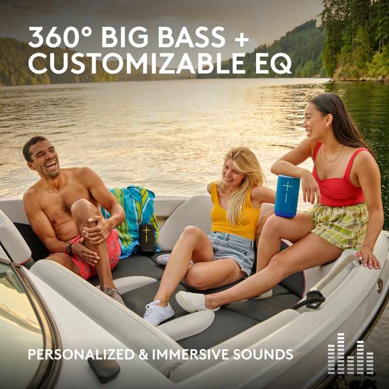 Ultimate Ears Everboom Wireless Bluetooth Speaker Azure Blue 1 S