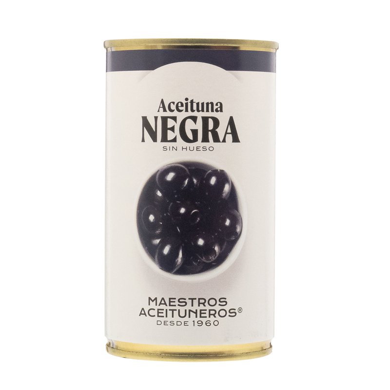 Maestros Aceituneros Cacerena Pitted Black Pearl Olives
