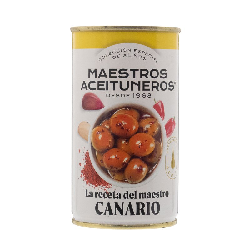 Maestros Aceituneros Green Olives in Canario Sauce