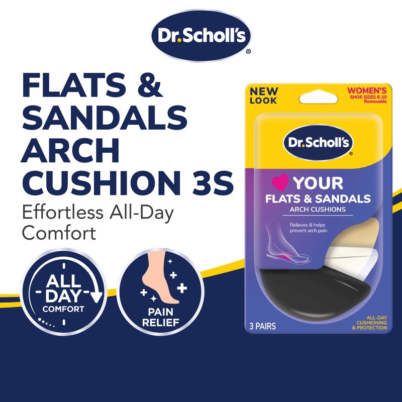 Dr. Scholl's Love Your Flats and Sandals Arch Cushion 3 S