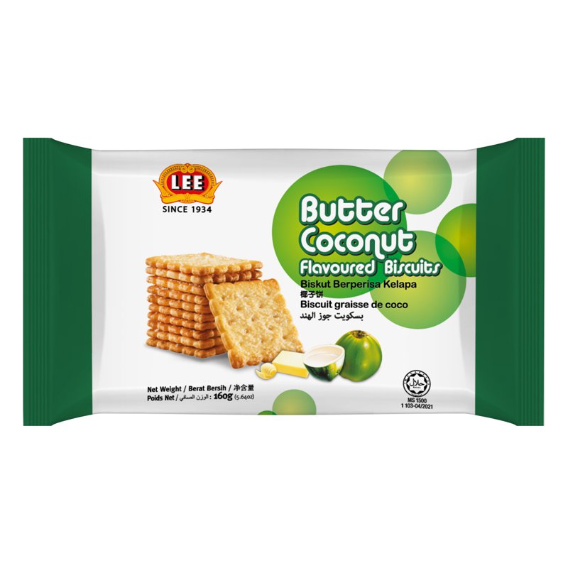 Lee Butter Coconut Flavoured Biscuits 160 160 G
