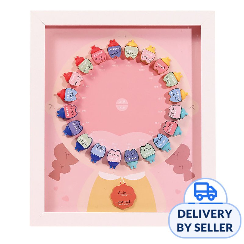 Baby Tooth Organiser Photo Frame - Girl 1 S