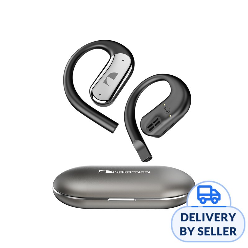 Nakamichi NM OP100 Open Ear TWS Earbuds - Grey 1 S